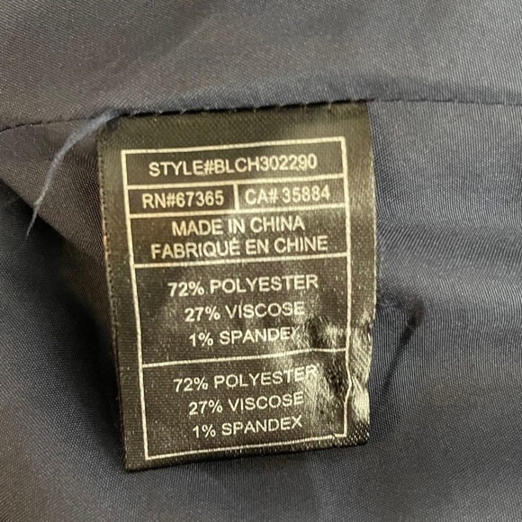 Cupcakes & Cashmere Navy Windowpane Blazer - Picture 5 of 5